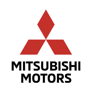 Das Mitsubishi Logo zentriert in einem Kasten