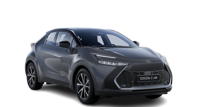Der Toyota C-HR. Er ist nach Rechts ausgerichtet